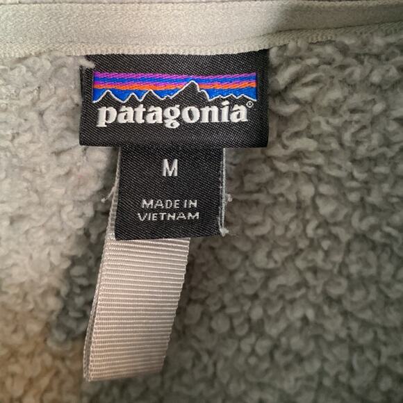 Patagonia Women's Salt Grey Los Gatos 1/4-Zip Fleece Pullover W-845 Sz M - Picture 4 of 11
